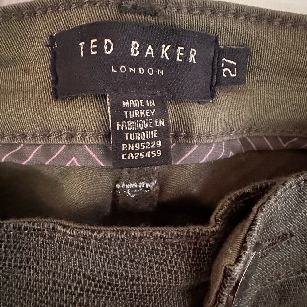 Ted Baker faux snakeskin pants. Size 27